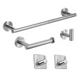 thumbnail image 1 of Towel Rack Set Stainless Steel Towel Rack Set Bathroom Shelf Towel Bar, 1 of 9