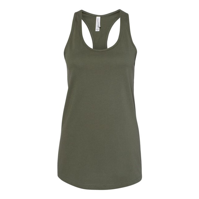 Bella Canvas 6008 Women`s Jersey Racerback Tank, XL, Military Green