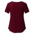 thumbnail image 3 of Chemises à Manches Courtes pour Femmes Enceintes Femmes Allaitement Couleur Unie Col Rond Manches Courtes Col Rond Blouse d'Allaitement Blouses à Manches Courtes pour Femmes Hauts à Manches Courtes pour Femmes, 3 of 9