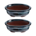 thumbnail image 1 of QJUHUNG 2 Pcs Large Outdoor Pots Plants  Clay Flower Ceramic Nursery Spring Decorations Tabletop Decorative Bowl, 1 of 6