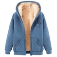 thumbnail image 2 of LOVZFMLL Vestes pour Femmes Sweat à Capuche en Polaire Imprimée à la Mode, 2 of 4
