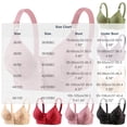 thumbnail image 5 of Jovati Soutien-gorge Quotidien pour Femmes, Fermeture à Boutons-Pression à l'Avant, Bretelles Ajustables, Imprimé Floral, Mélange Respirant Nylon-Spandex, Grande Taille 36–46, 5 of 5