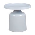 thumbnail image 2 of Klay Minimalist Metal Pedestal Side Table, 20-inch Diameter, 2 of 3