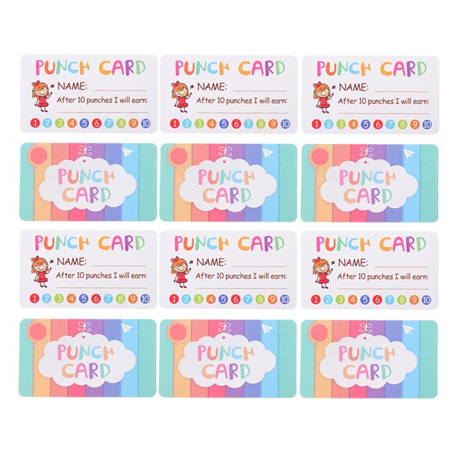 Miangastore 150 Pcs Cartes de Récompense Pratiques Collection de Points Polyvalente Enfants