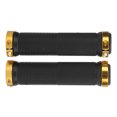 thumbnail image 1 of Bike Handlebar Grips, Handlebar Grips Shock Absorption Aluminum Alloy Locking Ring  for Long Term Riding White,Silver,Gold, 1 of 7