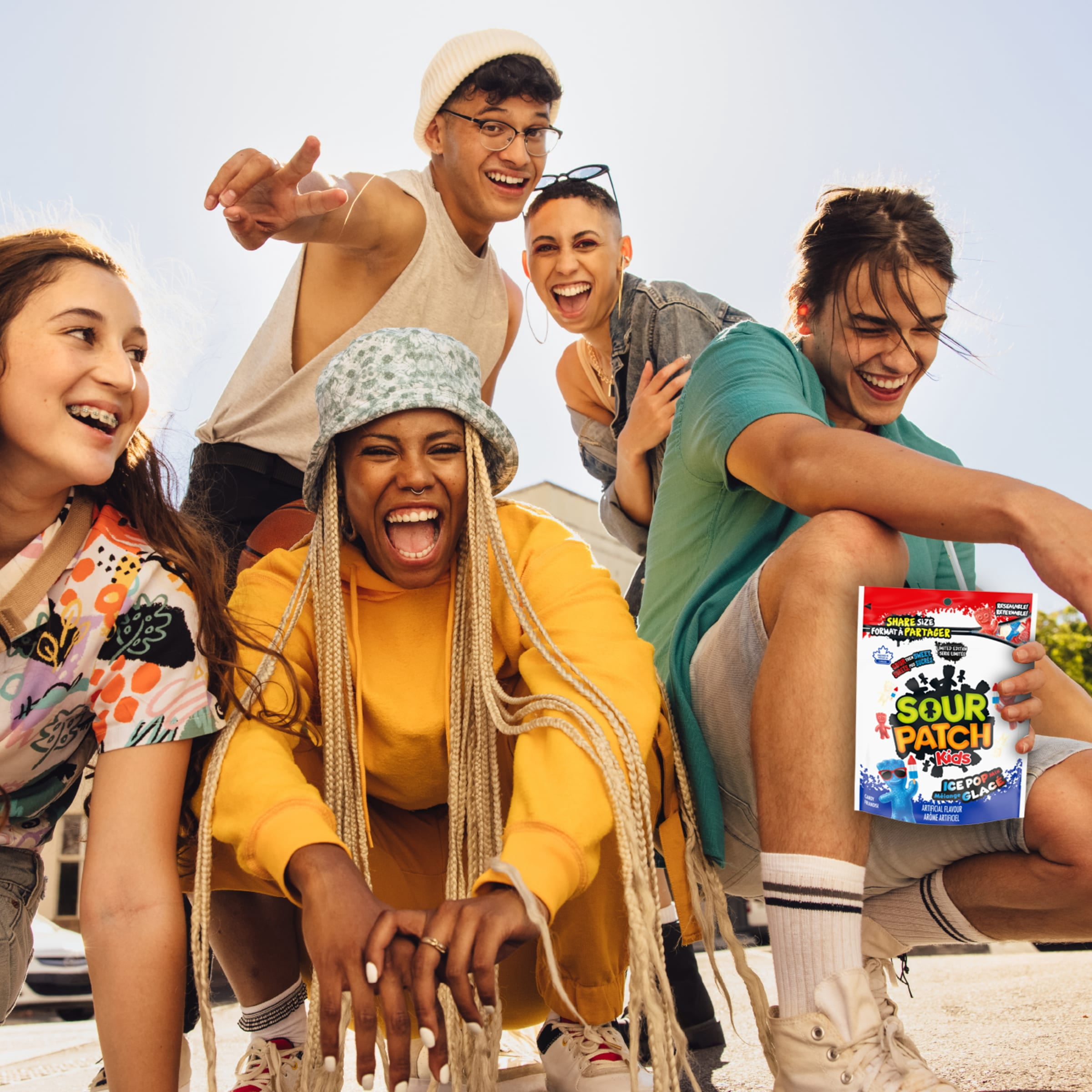 Friandise SOUR PATCH KIDS, Mélange glacé, Surets puis sucrés, Préparé au Canada