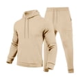 thumbnail image 4 of Mens Long Sleeve, Tracksuit with Hooded Pullover and Elastic Waist, 4 of 5