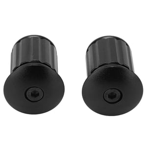Bouchon de barre d'extension de vélo, bout de barre de vélo Plugs une paire alliage d'aluminium réglable pour vélo de montagne pour vélo pliant noir