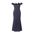 thumbnail image 5 of B91xZ Button Down Dress for Women Sleeveless Backless Ruffle Hem Cocktail Elegant Tank Dress,BU1 M, 5 of 5