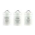 thumbnail image 2 of Rongfmy Metal Kitchen Canister Set coffee and tea Sugar Storage Jars Containers for A White, 2 of 9