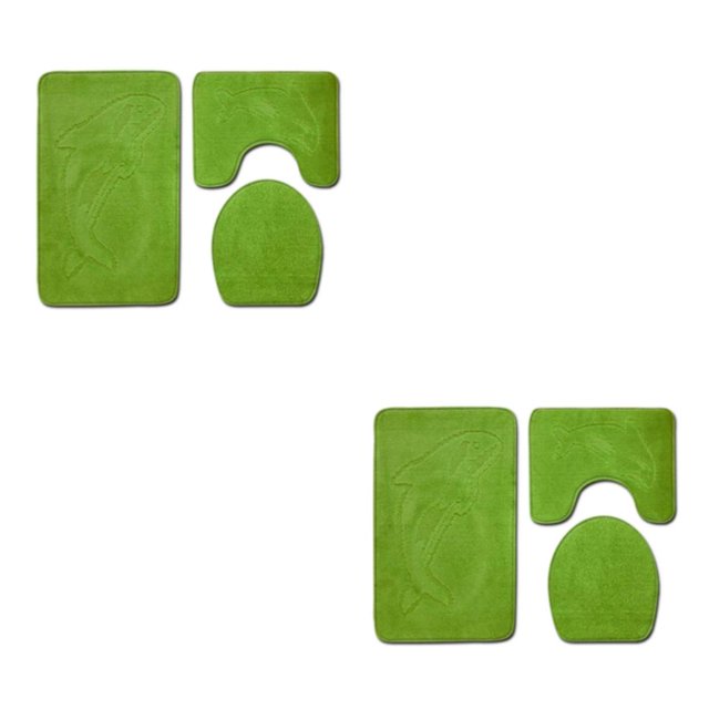 Transemion 3pcs/set Absorbent Bath Mat For Bathtub And Shower Easy To Clean Durable Comfortable Eco-friendly PJ210922-A022 2Set