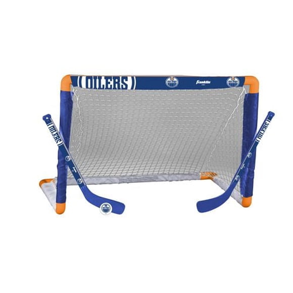 Oilers Mini Hockey Goal Set