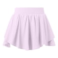 thumbnail image 4 of Kcodviy Yoga Sports Skirt Loose Sequin Skirt and Breathable Running Skirt Metallic Skirt Pants Light Two Piece Ruffle Skirt Fitness Short Skirt Half Maternity Skirt, 4 of 5