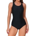 thumbnail image 1 of Women's One Piece Athletic Racerback Swimsuit Slimming Bathing Suit, 1 of 7