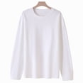 thumbnail image 2 of Yuyuzo Chandails en Molleton pour Femmes Manches Longues Col Rond Décontracté Confortable Automne Hiver Chandail Ample, 2 of 7