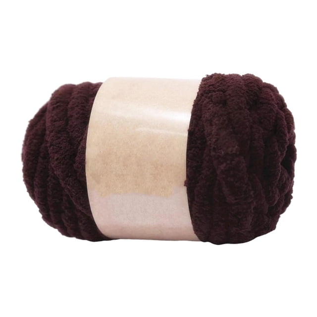 GUOOL Chunky Wool Yarn Hand Knitting Soft Giant Wool Yarn Threads Bulky Yarn for Throw coffee