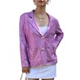 thumbnail image 1 of Women's Evening Sparkle Sequins Open Front Long Sleeve Blazer Jacket, 1 of 5