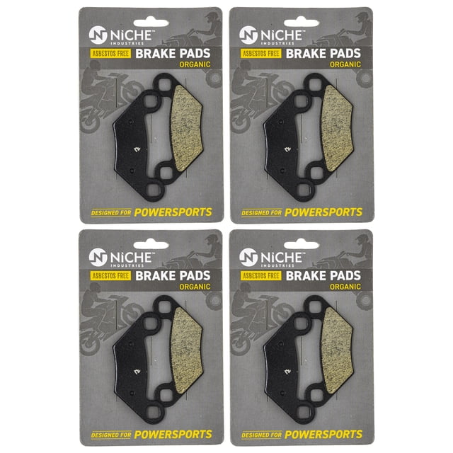 Niche Front Rear Brake Pad Set for Polaris Sportsman 500 Organic ATV 4 Pack 519-KPA2276D