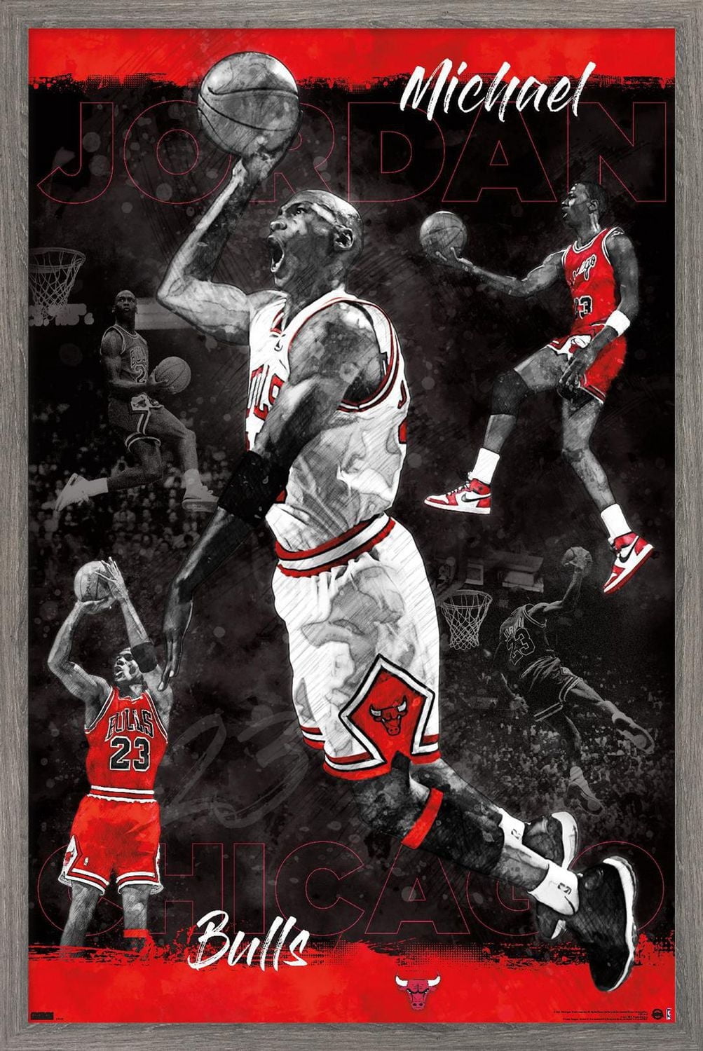 Michael Jordan - Sketch Wall Poster