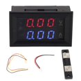 thumbnail image 2 of Digital Voltmeter Ammeter LED, Voltage Current Meter for Batteries, Motors, Solar Panels, 0.0-100V Measurement Range, 2 of 8