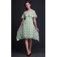 thumbnail image 2 of Bimba Butterfly Print Flutter Sleeve Womens Party Tunic Cold Shoulder Midi Dress-X-Small, 2 of 6
