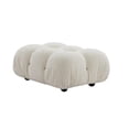 thumbnail image 1 of Pouf Collin Lounge en tissu bouclé, 1 of 3