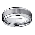 thumbnail image 3 of Bague pour Homme en Tungstène de 7 mm, Finition Haute Brillance / Mate, Alliance, 3 of 4