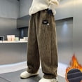 thumbnail image 2 of for Boy Clothes 2 Years Old Boys Pants Drawstring Elastic Sweatpants Active Joggers Warm Sweatpants For Kids, 2 of 9