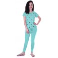 thumbnail image 2 of Moomaya Nightwear Set Watermelon Embroidery Slimfit Pyjamas Sleepwear 2 Pcs Set, 2 of 6