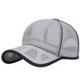 thumbnail image 1 of GDREDA Mens Hats and Caps Unisex Classic Low Profile Mesh Baseball Cap Soft Unconstructed Adjustable Size Dad Hat，Grey, 1 of 7
