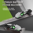 thumbnail image 3 of 21V Cordless Hedge Trimmer with 1.5Ah Rechargeable Battery,Dual Function Design Handheld Hedge Cutter Shrub Cutter for Trimming Hedges, Shrubs,Grass, Weeds, 3 of 7