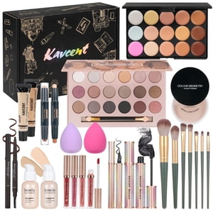 Maquillage Kit Maquillages pour Adolescents Kits de maquillage pour Ados Femmes Maquiller Eyeshadow Palette Fondation Concealer Lipgloss Kit de maquillage complet pour femmes