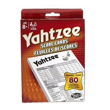 Yahtzee game score pad
