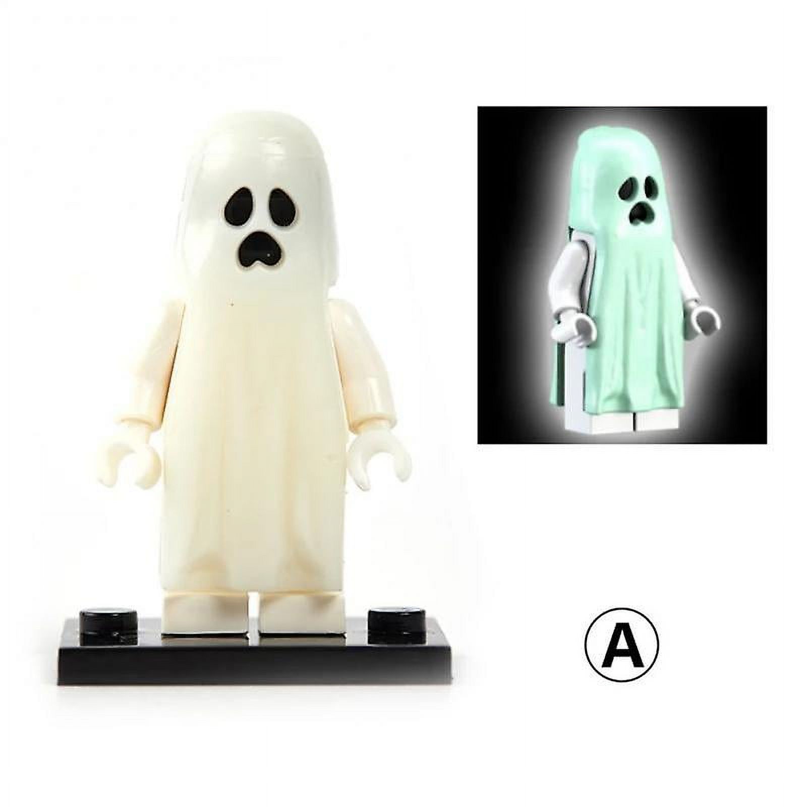 Hot! Ghost Model Action Figures Luminous Building Blocks Toy Halloween Series Building Blocks Horror Minifigure Small Bricks Toys
