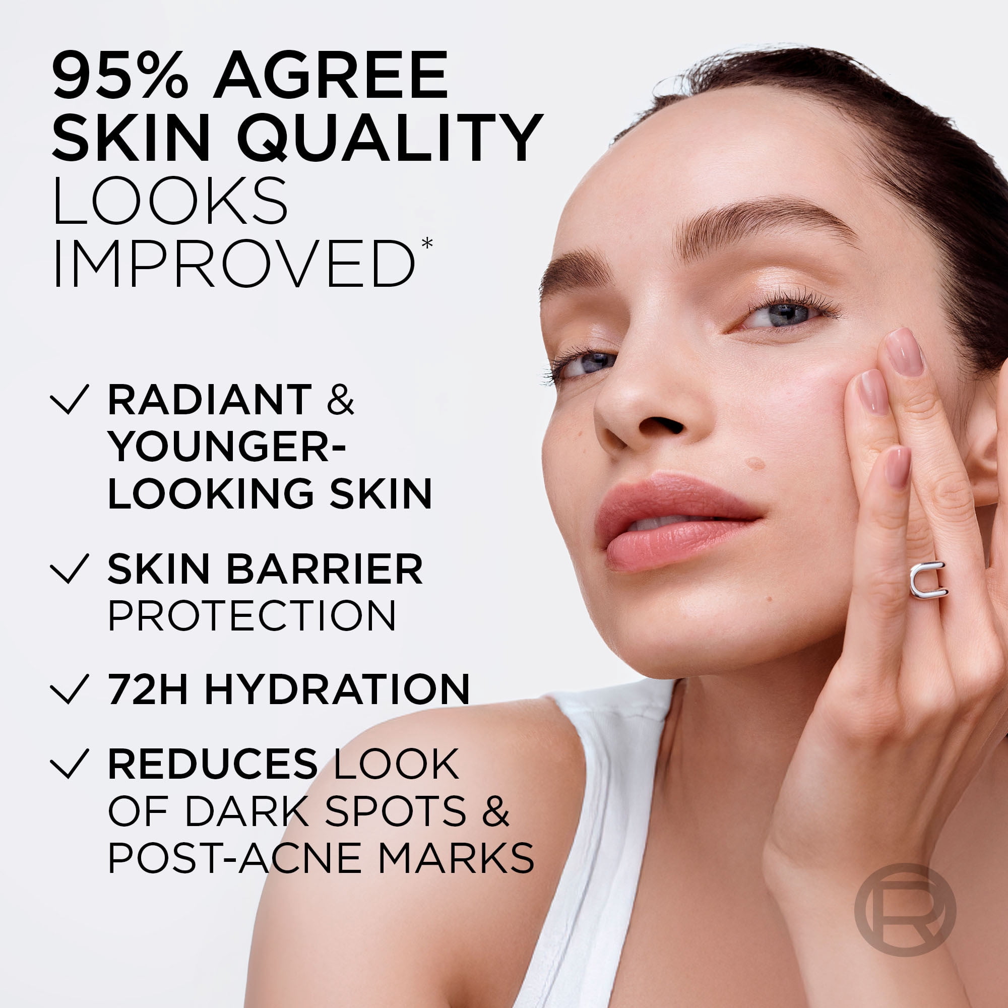 L'Oréal Paris Bright Reveal Crème hydratante pour les taches brunes avec Niacinamide, 50ml