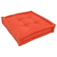 thumbnail image 1 of 20-inch Square Corded Floor Pillow with Button Tufts, 1 of 5