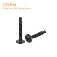 thumbnail image 3 of Unique Bargains Phillips Head Self Tapping Screws, 200pcs #8x1-1/4' Sheet Metal Screw, 3 of 4