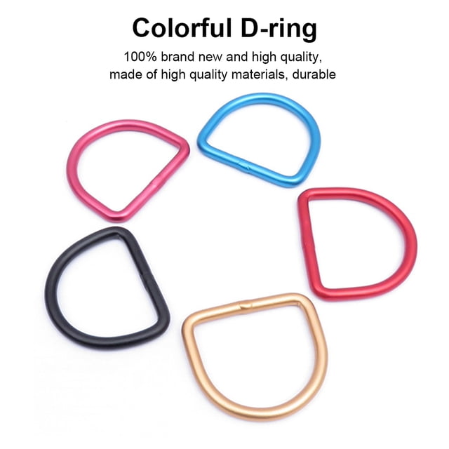Diving D-Ring Adjust Slide Weight Belt Keeper Underwater Webbing Backpack Buckle Smooth Surface Water Sports Pink