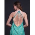 thumbnail image 4 of Bimba Robe de Plage d'Été pour Femmes à Imprimé Damassé, Dos Nu, Col Licou – XXX-Grand, 4 of 6