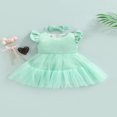 thumbnail image 2 of Petites Filles Doux Style Robe Maille Épissure Princesse Jupe, 2 of 9