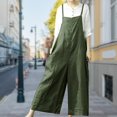 thumbnail image 1 of Cotton Loose Rompers Casual WomenJumpsuits One-piece Simple Oversize Jumpsuits, 1 of 9