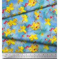 thumbnail image 3 of Soimoi Poly Georgette Fabric Leaves & Floral Artistic Decor Fabric Printed Yard 42 Inch Wide, 3 of 4