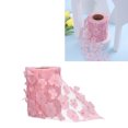 thumbnail image 4 of Rouleaux de Tulle Fleurs 10Cm Matériau en Maille Ruban Polyester Nœud 10Yd Pétales Tissu Exquis Scintillant, 4 of 7