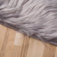thumbnail image 4 of Heart Shaped Shaggy Faux Fur Fluffy Rug Hairy Carpet Floor Mat Home Bedroom, 4 of 5