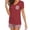 Wine, variant on Gift TIMIFIS Womens Cotton Pajama Sets Soft Short Sleeve Shirt and Shorts 2 Piece Soft Comfy Casual Sleepwear Loungewear Lounge Outfit Sets pring/Summer