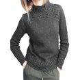 thumbnail image 1 of Bellella Femmes Casual Pull Manches Longues Hiver Chaud Pull Tops Chic Pull Gris S, 1 of 2