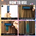 thumbnail image 2 of pitrice One-time Hair Chalk Comb Professional Temporary Instant Hair Comb Hair Color Highlights Streaks Hair Coloring Dye Comb, 2 of 8