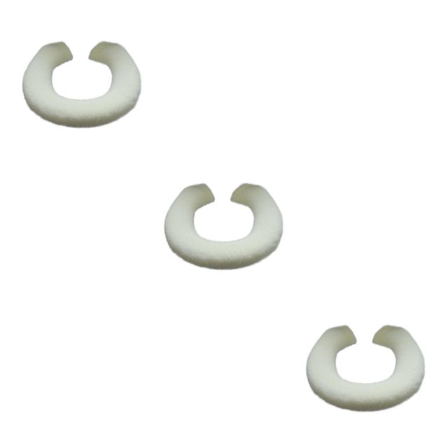 Thinsony Acrylic Fibers Made Toilet Mat Removable And Fits Most Toilets U Shape Beige 3Set
