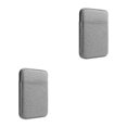 thumbnail image 4 of Youkk Stylish Protective Bags For Kindles Easy To Carry Well Protection Zip Closure E-Book Bag Exterior Pocket light gray 6inch 2Set, 4 of 6