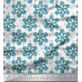 thumbnail image 1 of Soimoi Rayon Fabric Leaves & Floral Artistic Decor Fabric Printed Yard 42 Inch Wide, 1 of 4